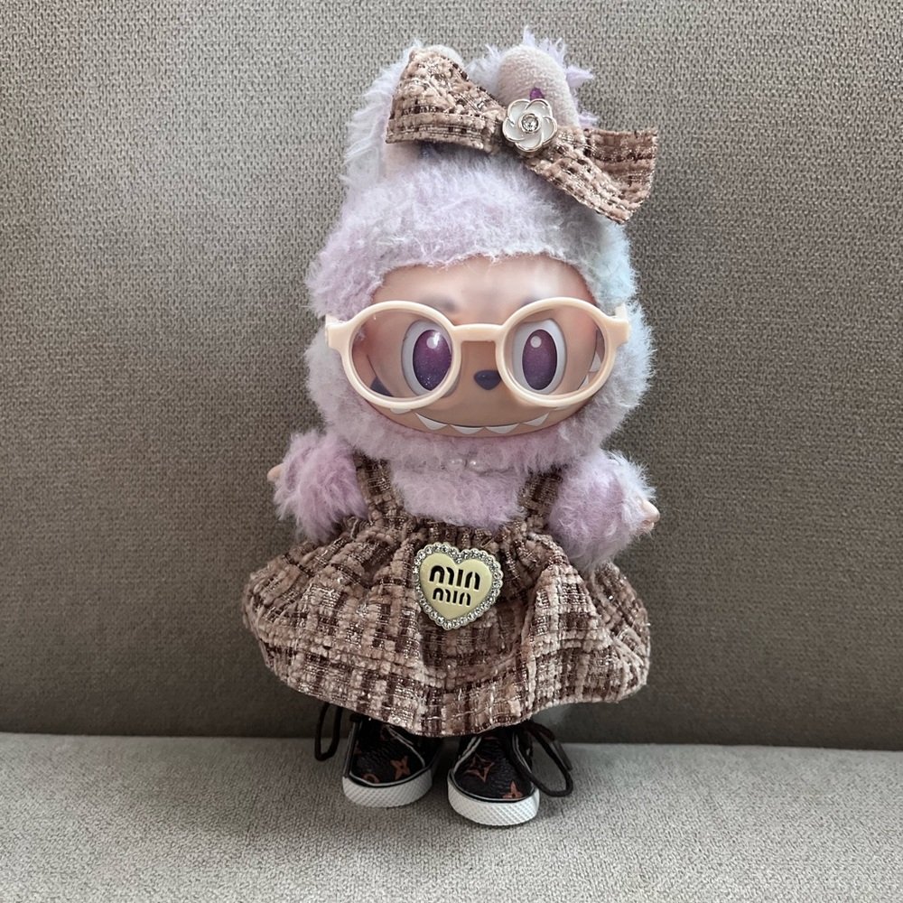 Adorable Labubu dress with Matching Bow